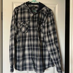 Flannel with hood
